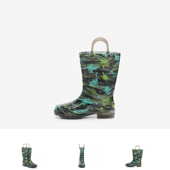 Western Chief Dino Light Up rain boots for kids - Picture 1 of 8
